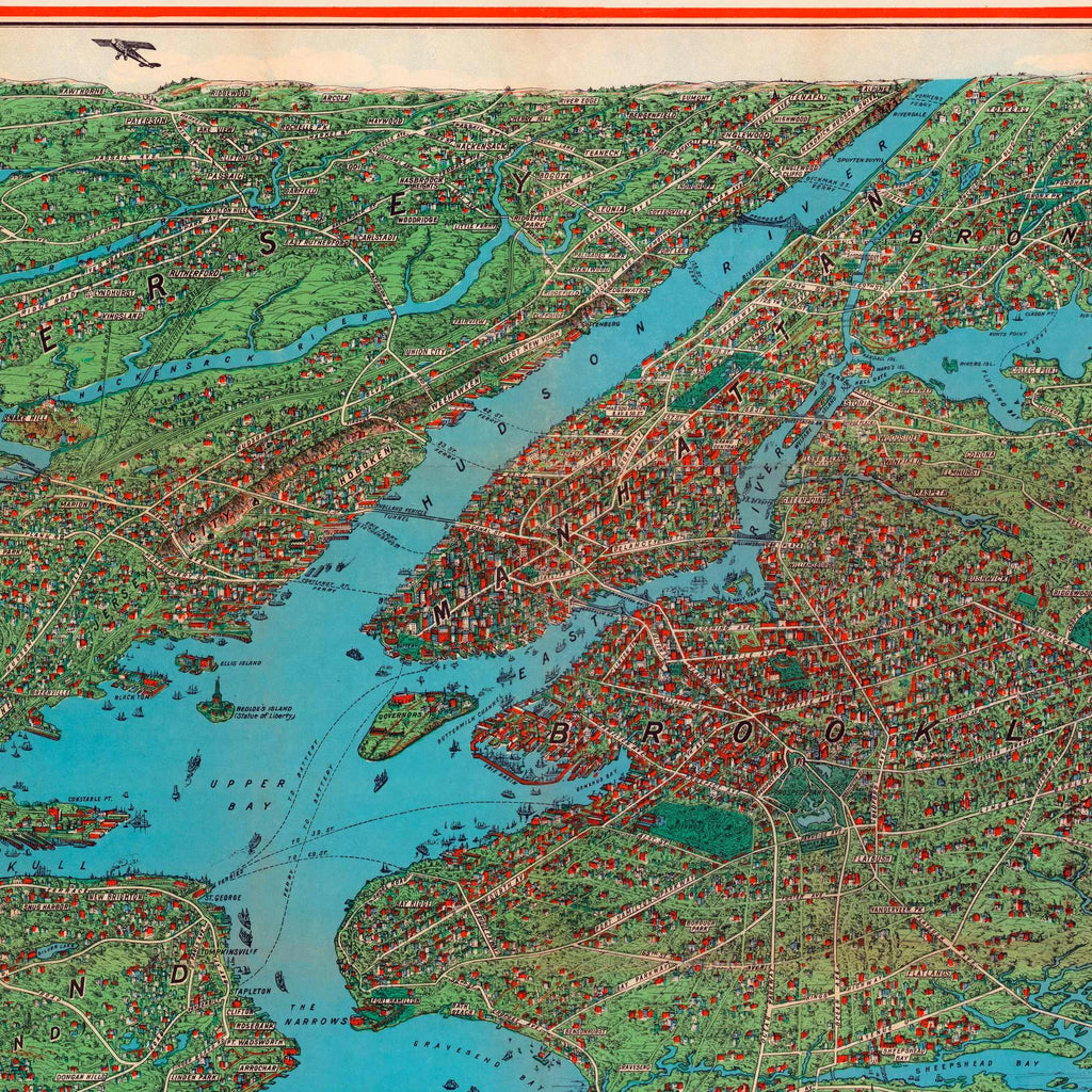 New York og Omegn 1925 - Bykort – billede 4