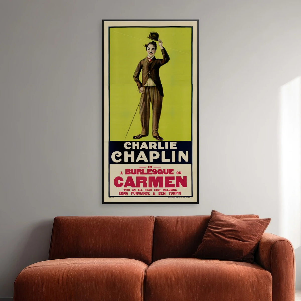 Charlie Chaplin - Berkshire Poster Company 1920 - Filmplakat - 42×80 cm – billede 2
