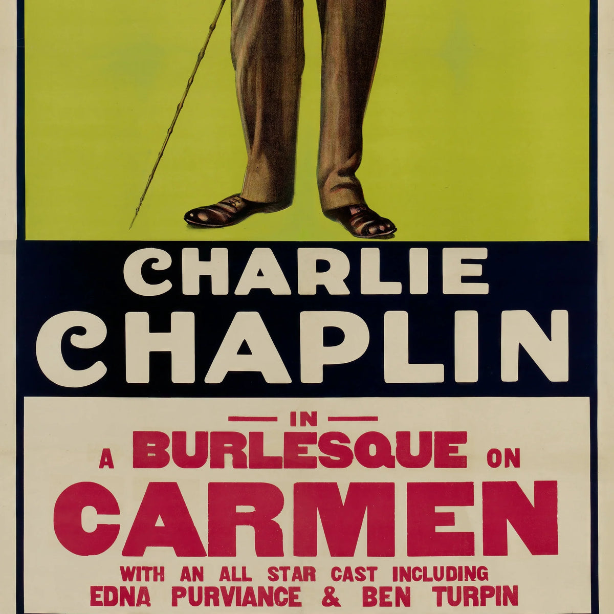 Charlie Chaplin - Berkshire Poster Company 1920 - Filmplakat - 42×80 cm – billede 4