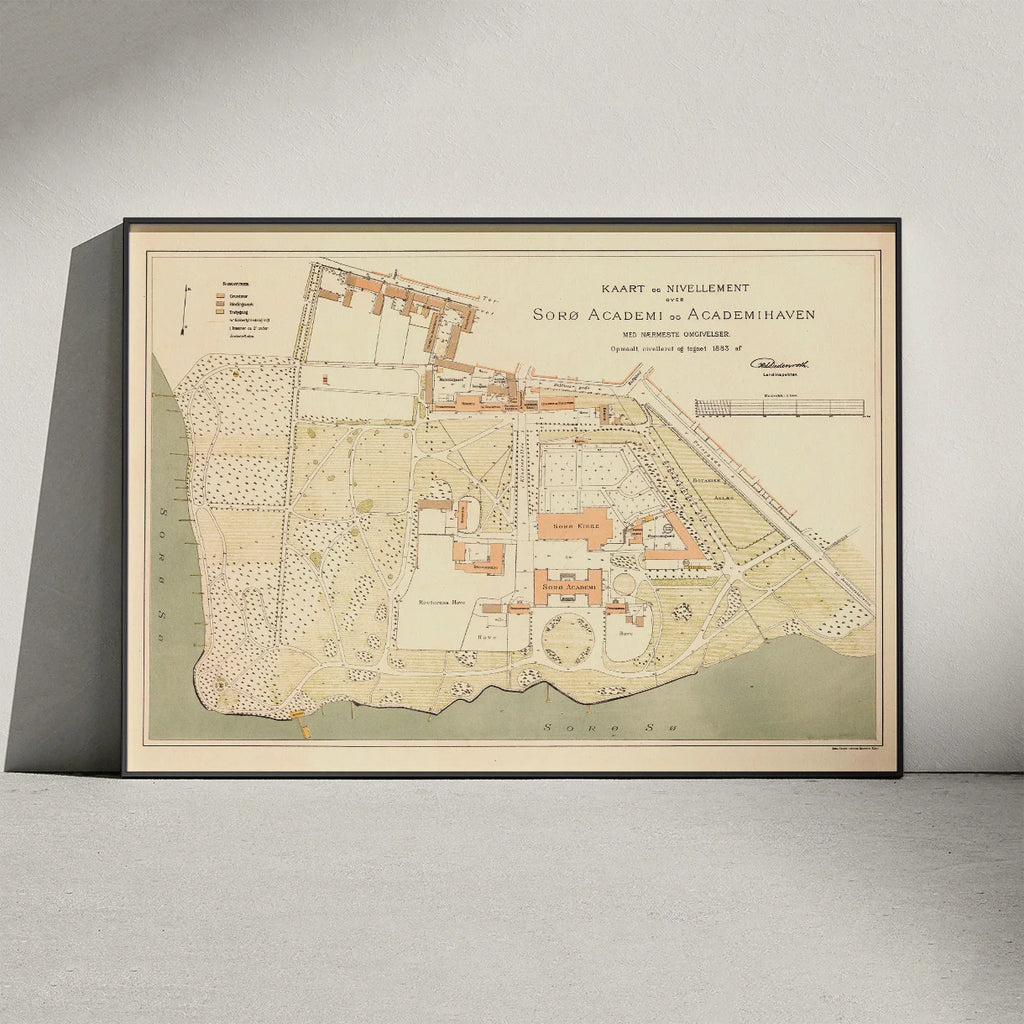 Sorø Akademi 1883 - Historisk kort – billede 3