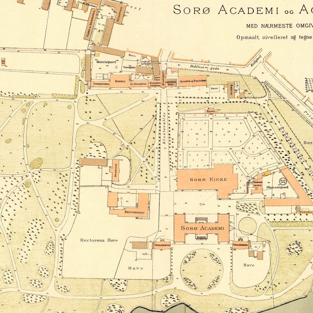 Sorø Akademi 1883 - Historisk kort – billede 4