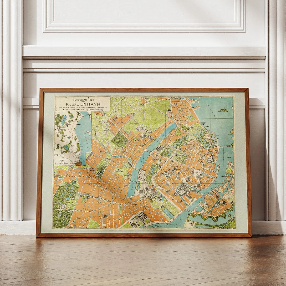 Monumentalplan over København med Forstæder 1891 - Bykort – billede 2