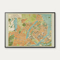 Monumentalplan over København med Forstæder 1891 - Bykort – billede 1