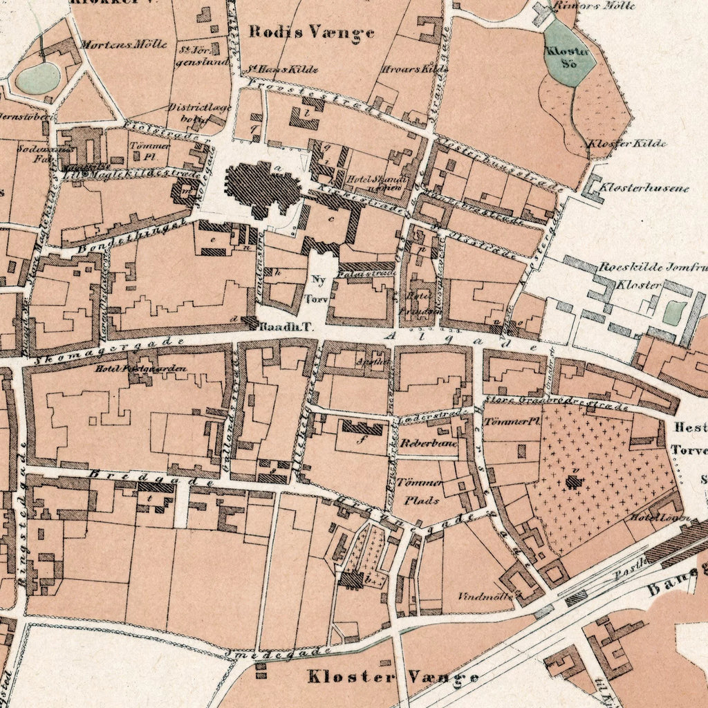 Roskilde 1870 - Historisk bykort – billede 4
