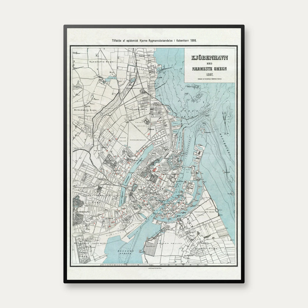 København og Nærmeste Omegn 1897 - Bykort – billede 1