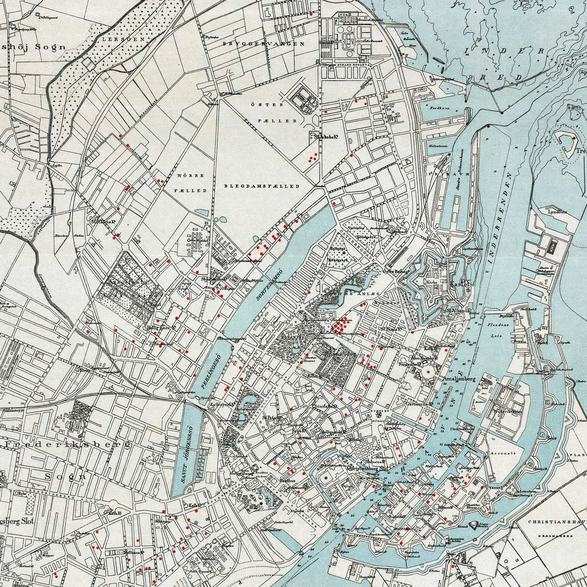 København og Nærmeste Omegn 1897 - Bykort – billede 4