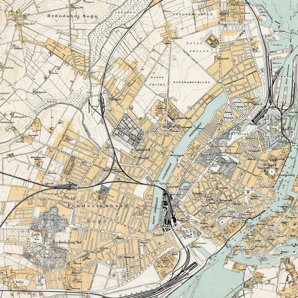 København med Nærmeste Omegn 1897 - Bykort – billede 4