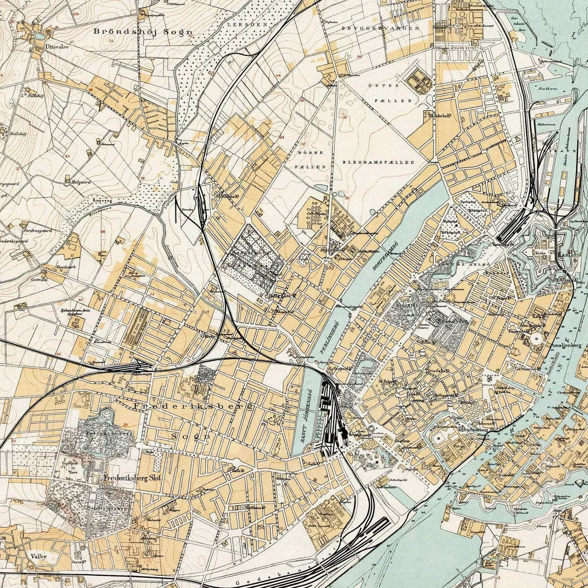 København med Nærmeste Omegn 1897 - Bykort – billede 4