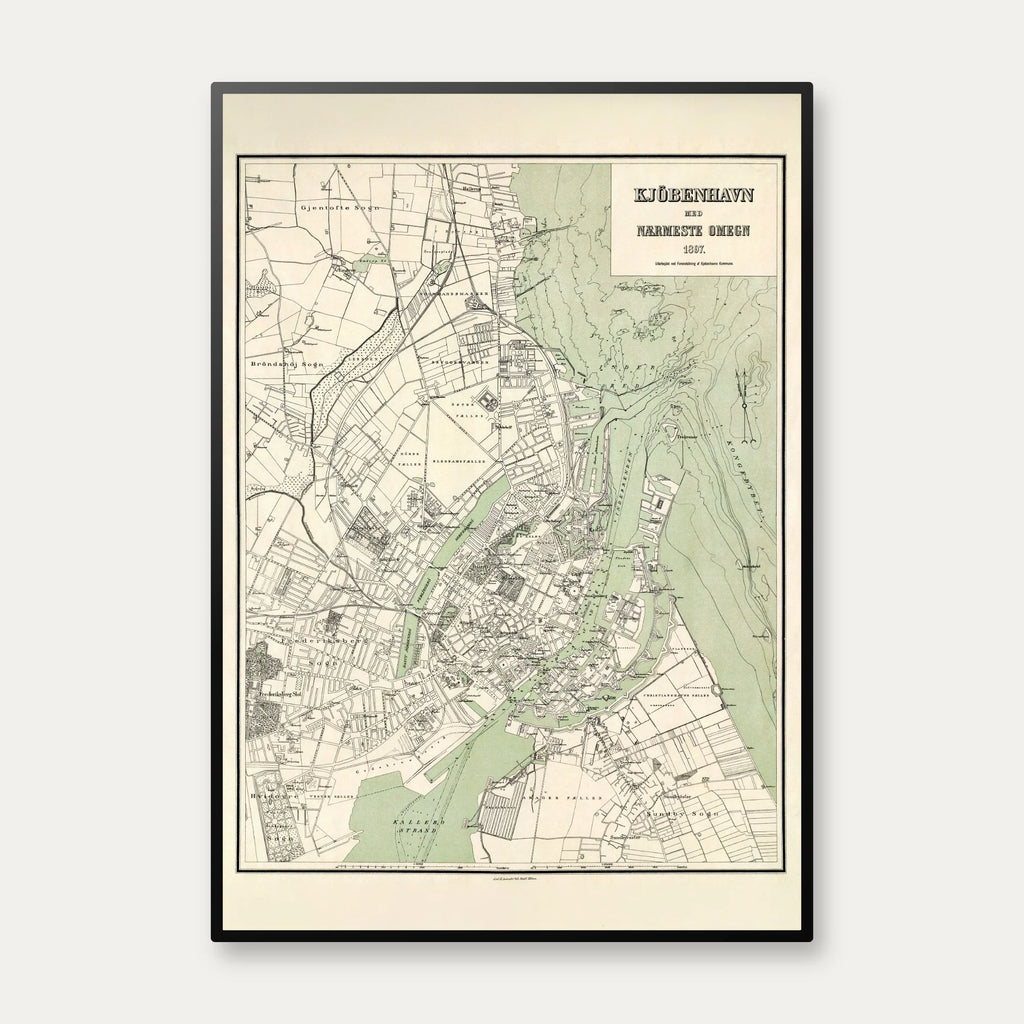 København med Nærmeste Omegn 1897 - Bykort – billede 1