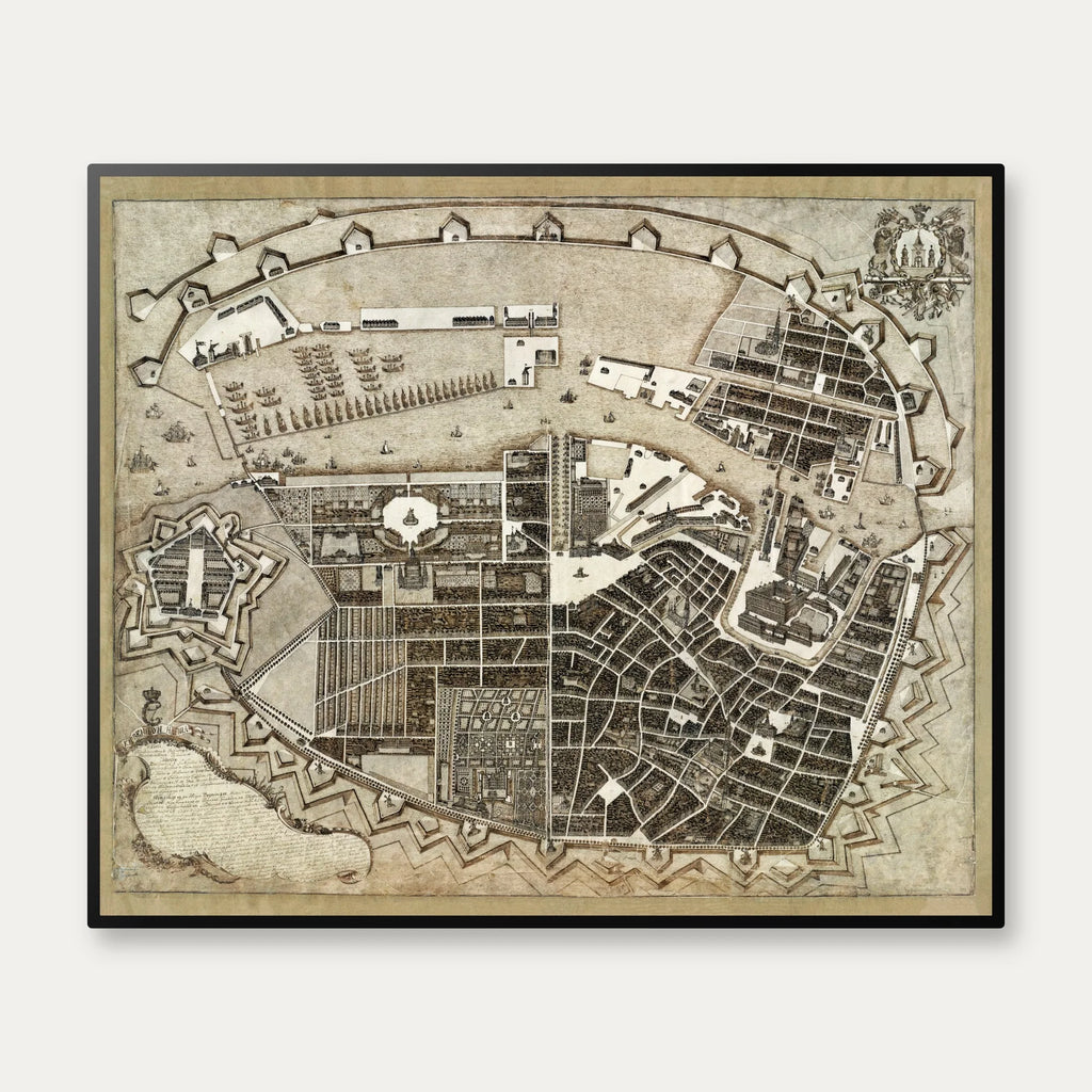 København - Hafnia 1768 - Historisk bykort - 60×50 cm – billede 1