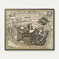 København - Hafnia 1768 - Historisk bykort - 60×50 cm – billede 1