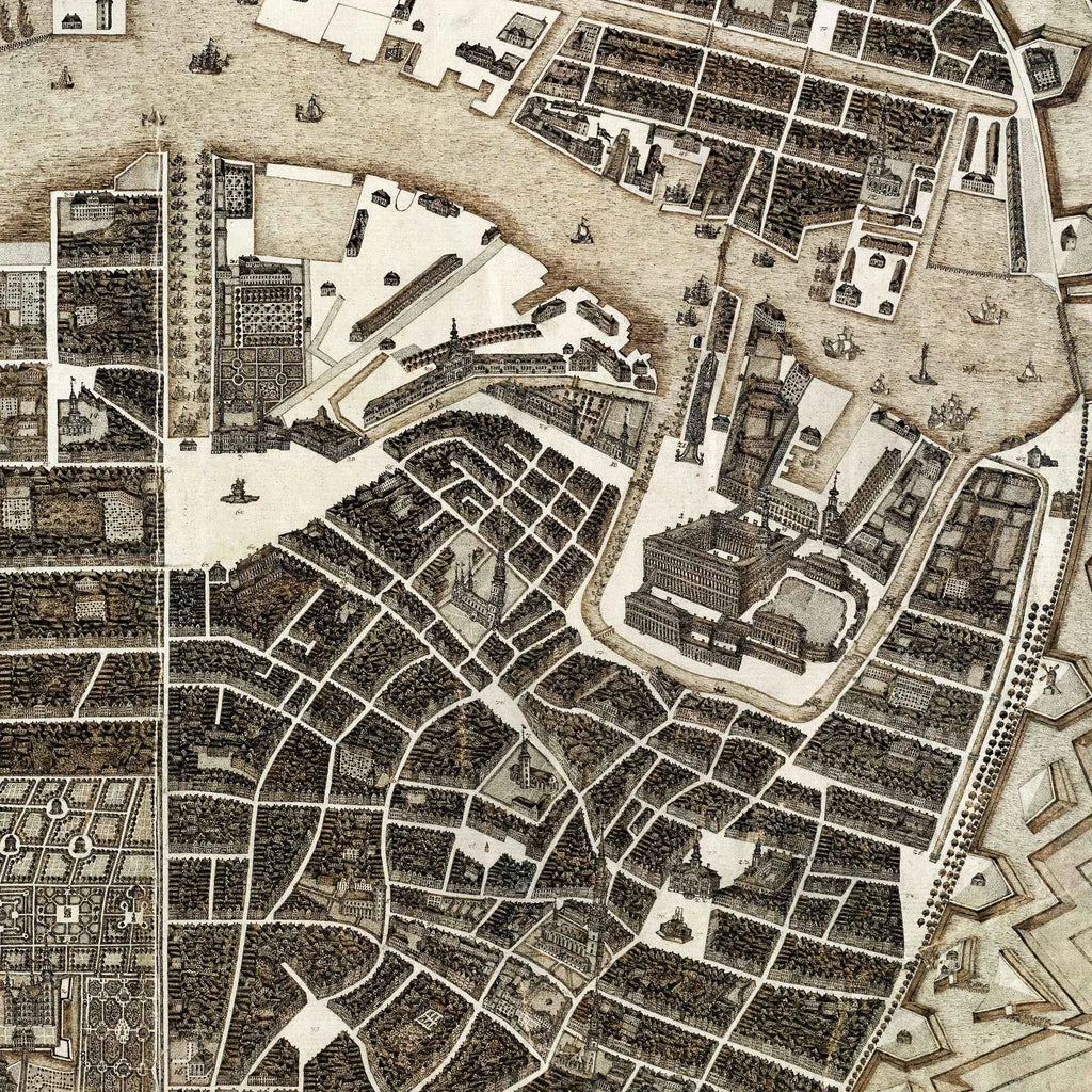 København - Hafnia 1768 - Historisk bykort - 60×50 cm – billede 4