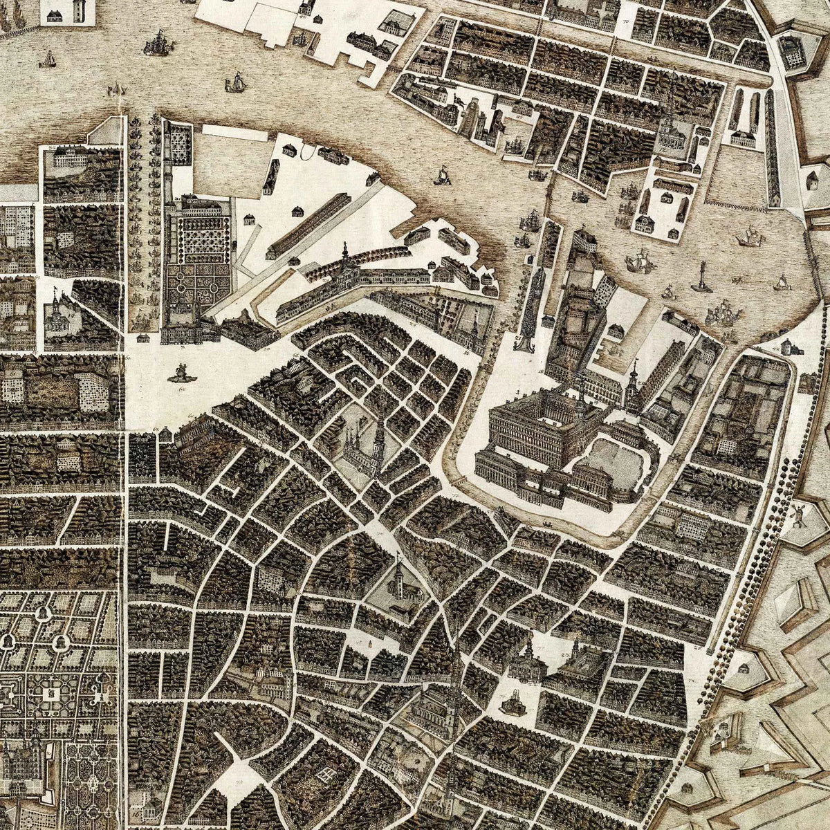 København - Hafnia 1768 - Historisk bykort - 60×50 cm – billede 4