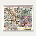 Historiske Værktøjer og Redskaber 1700-1750 - Kobberstik - 60×70 cm – billede 1