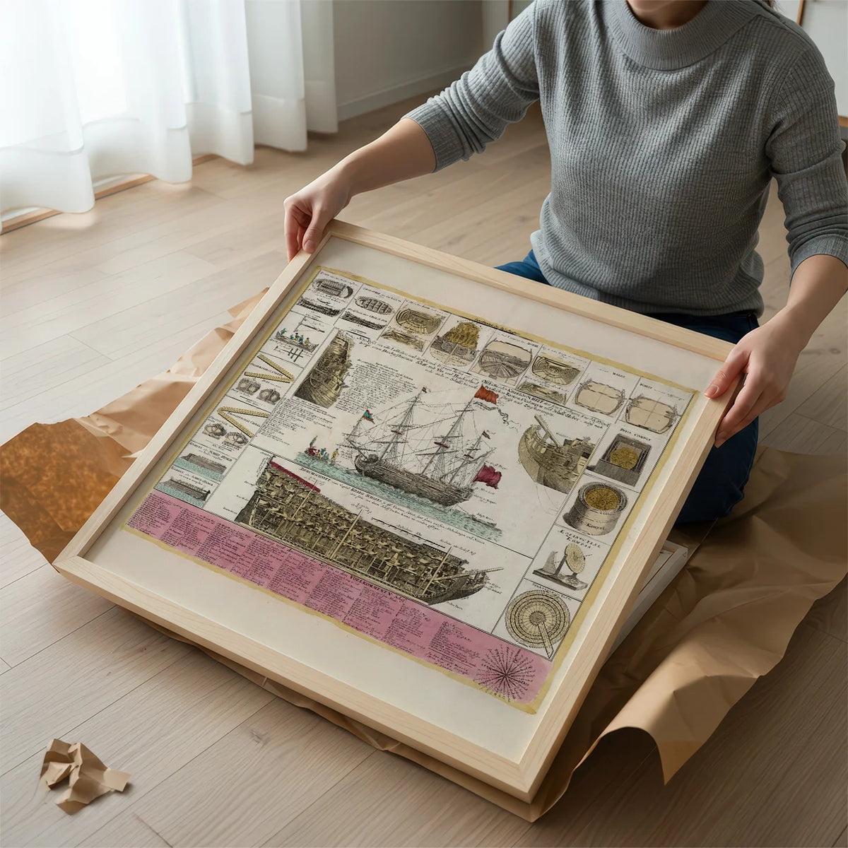 Historiske Skibe og Søfart 1715-1724 - Kobberstik – billede 2