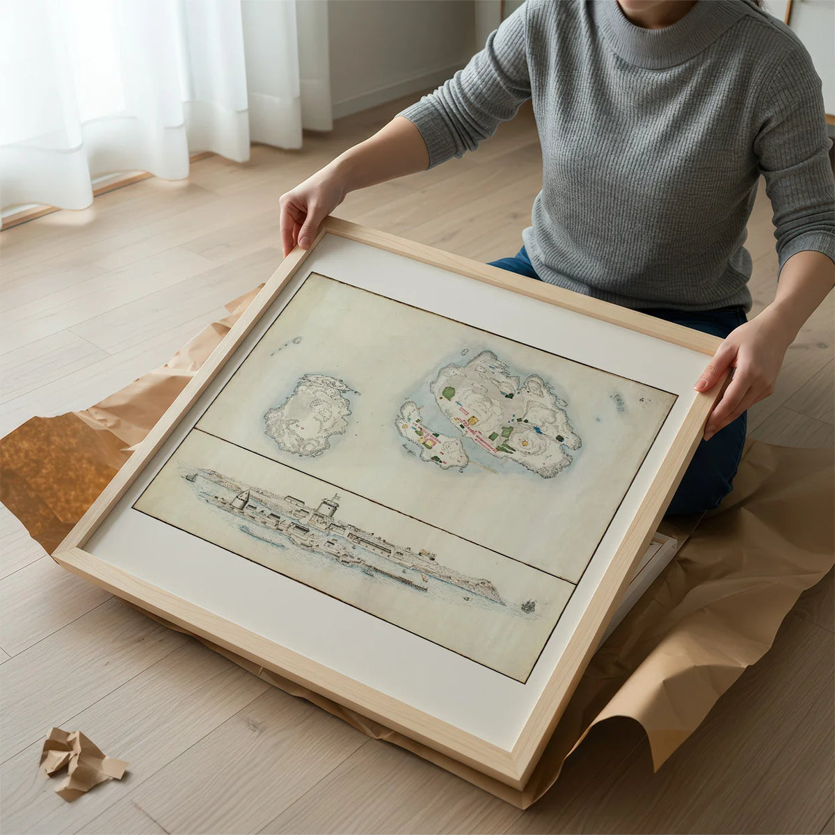 Christiansø 1740 - Militært topografisk kort – billede 2