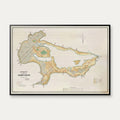 Lammefjorden 1878 - Historisk landkort – billede 1