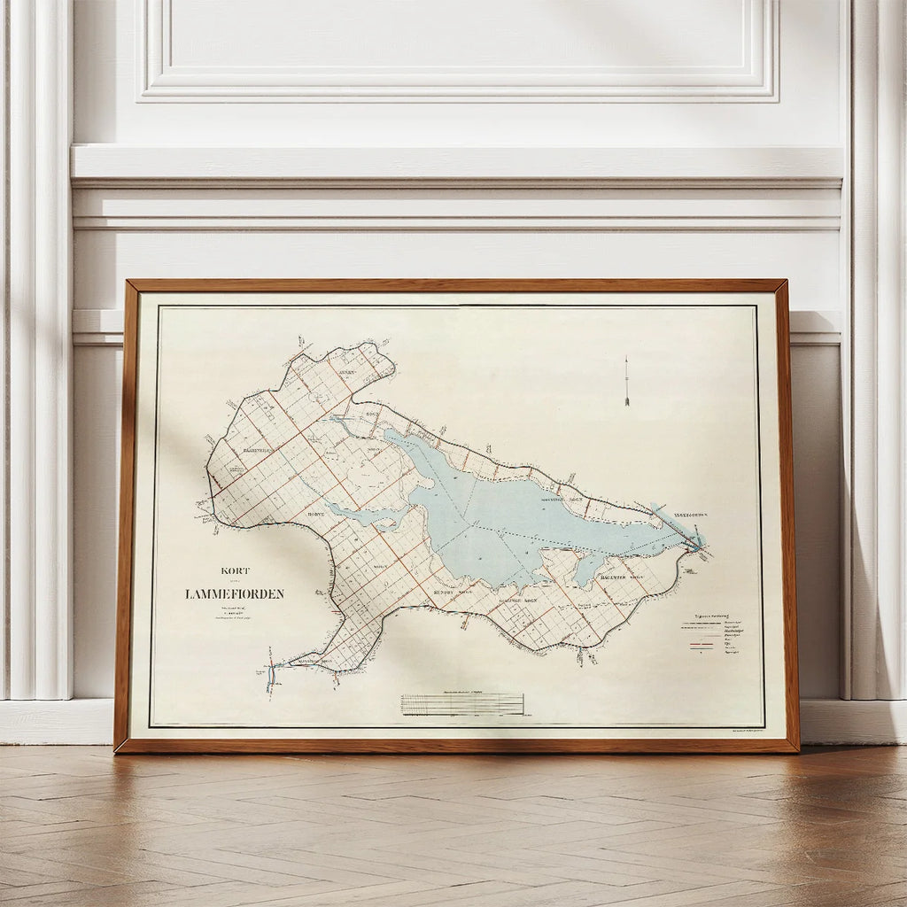 Lammefjorden 1889 - Historisk matrikelkort – billede 2