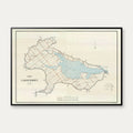 Lammefjorden 1889 - Historisk matrikelkort – billede 1