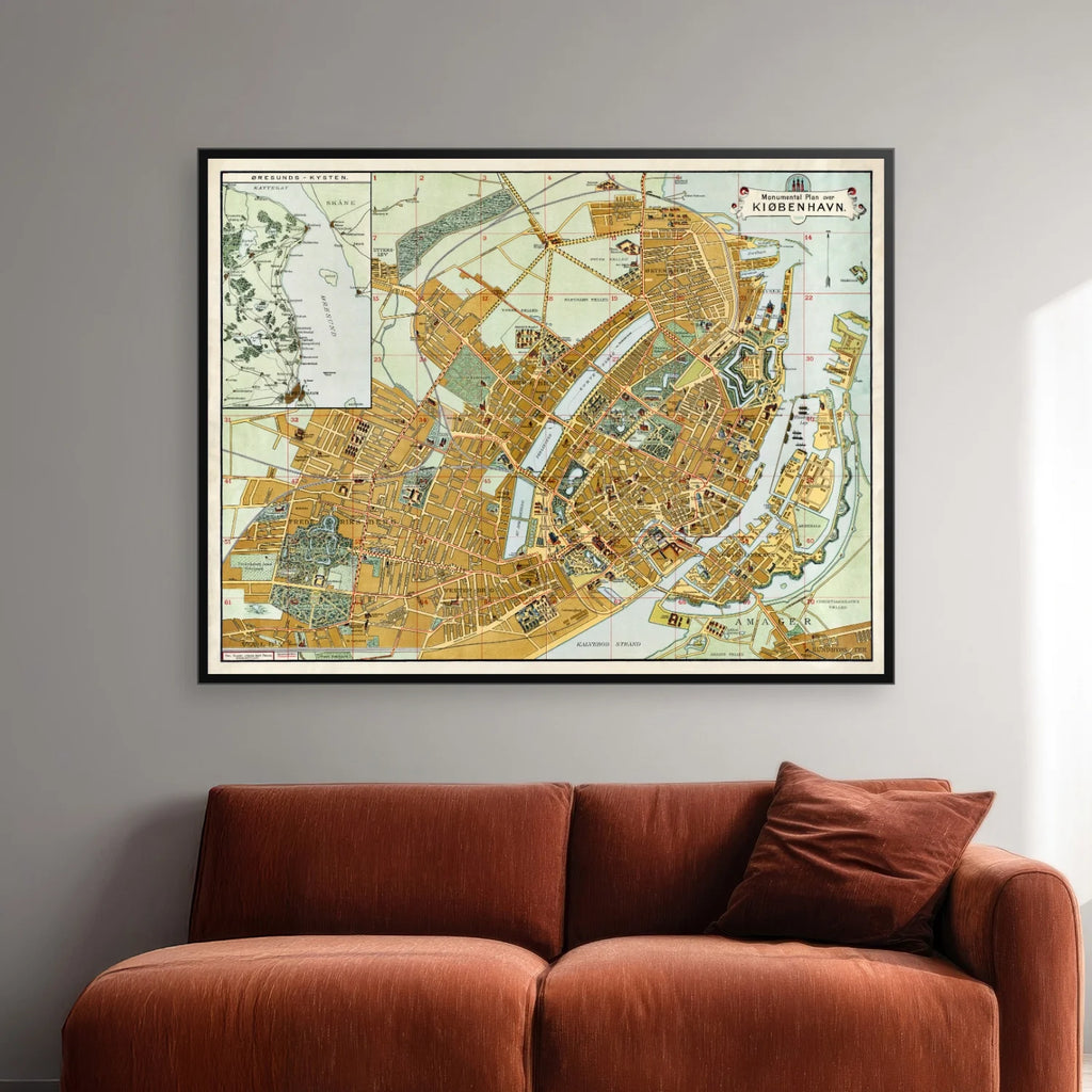 København 1899 - Monumentalt bykort - 65×50 cm – billede 2