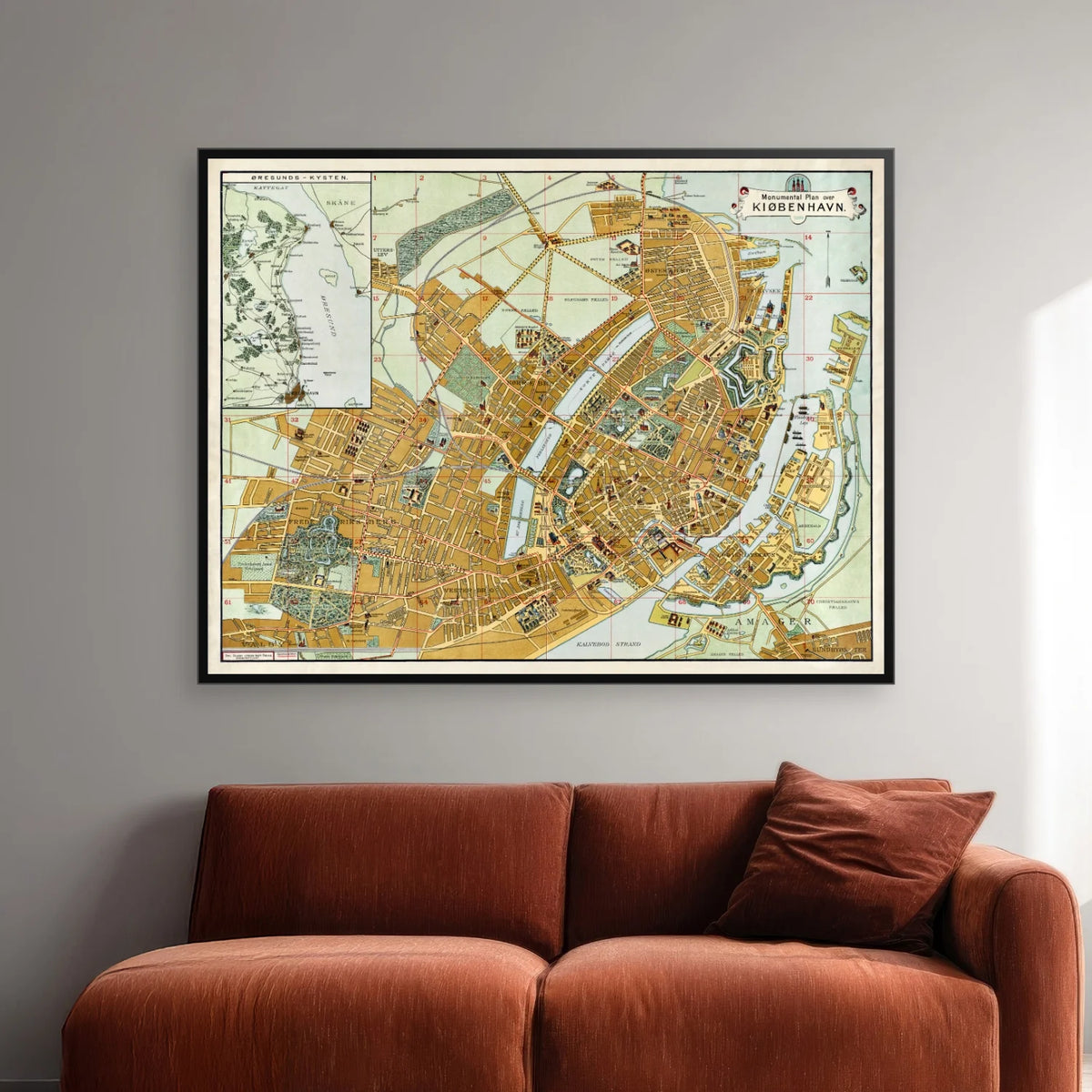 København 1899 - Monumentalt bykort - 65×50 cm – billede 2