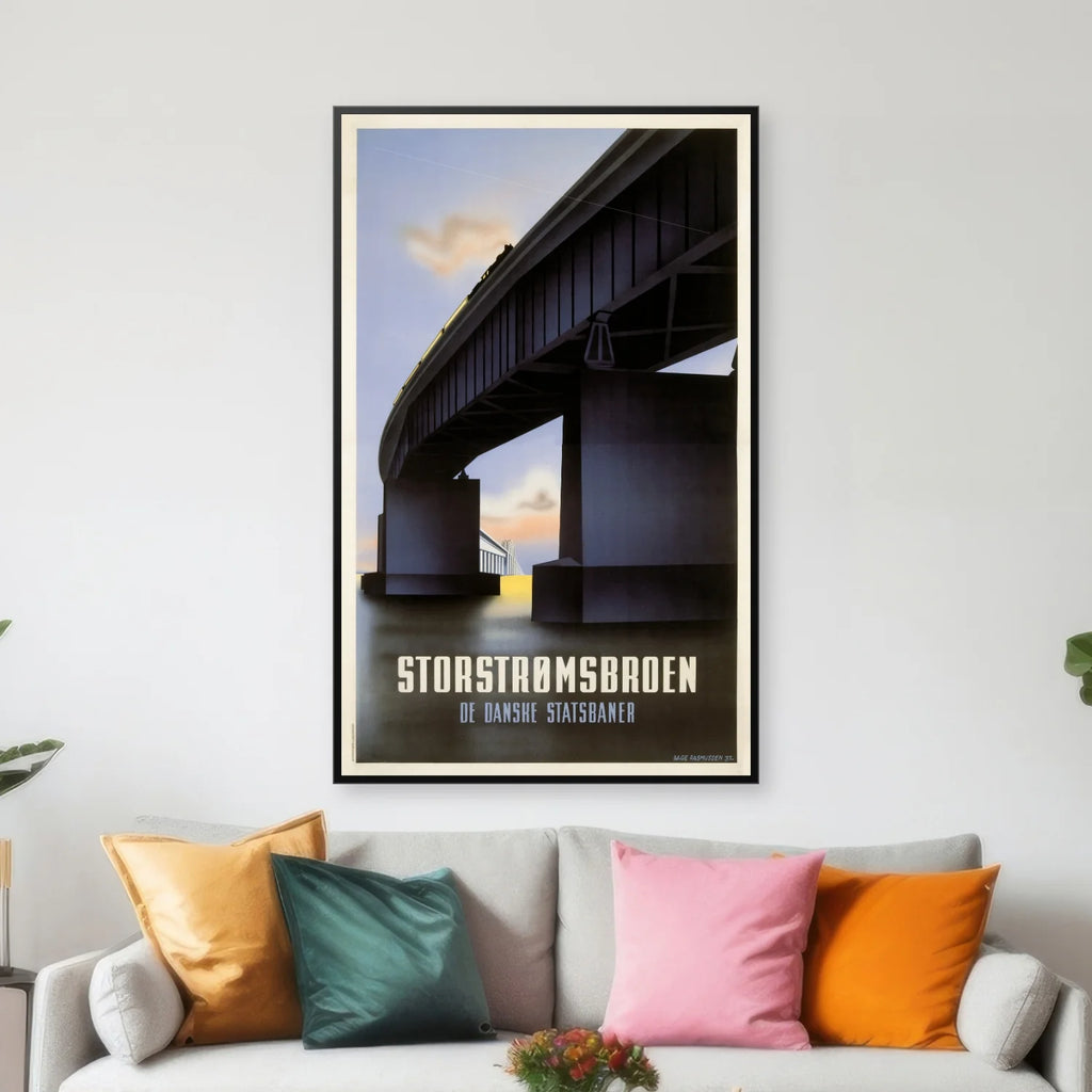 Storstrømsbroen 1937 - Historisk plakat - 44×70 cm – billede 3