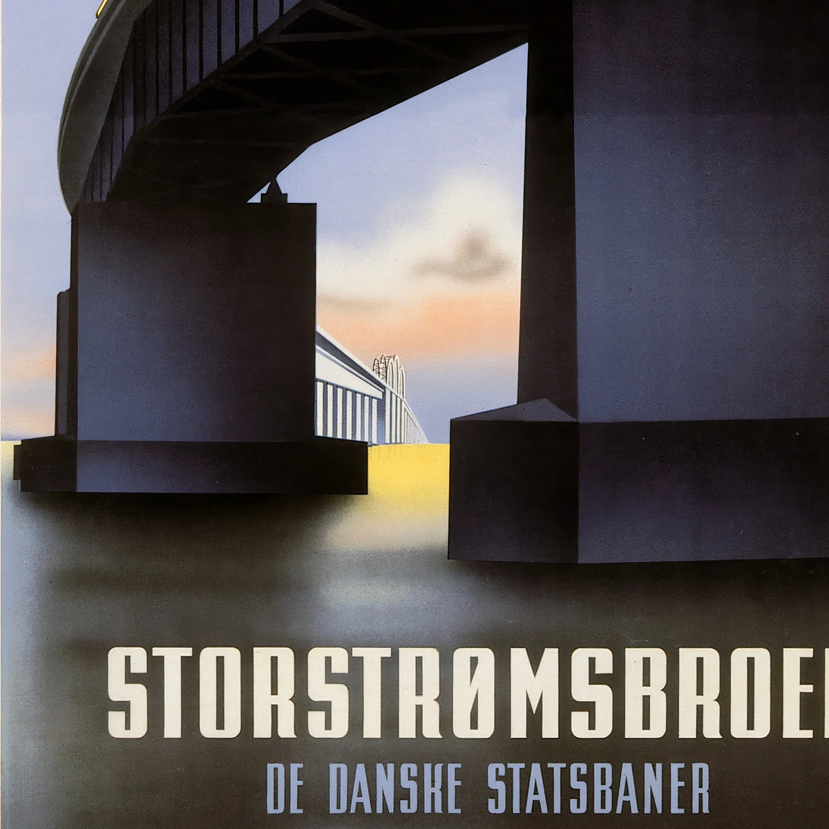 Storstrømsbroen 1937 - Historisk plakat - 44×70 cm – billede 4