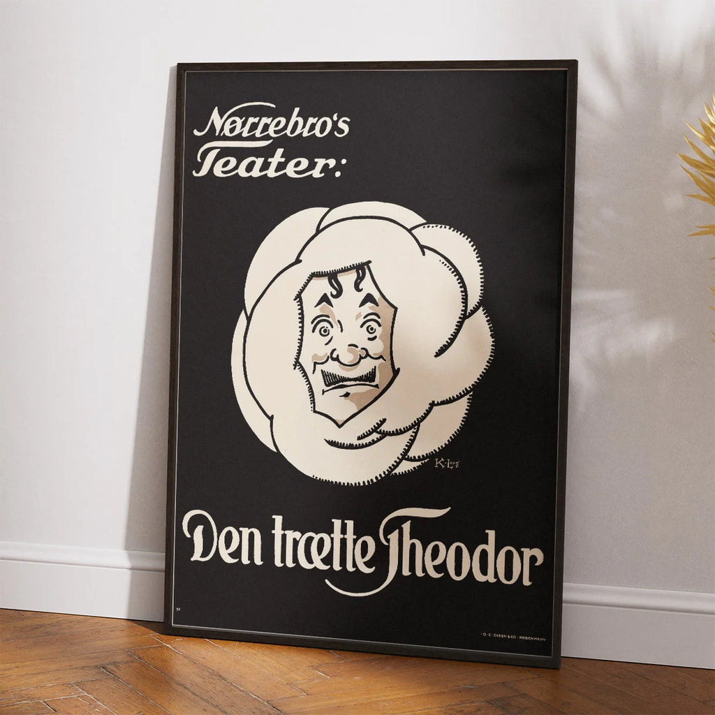Den trætte Theodor 1924 - Teaterplakat – billede 2