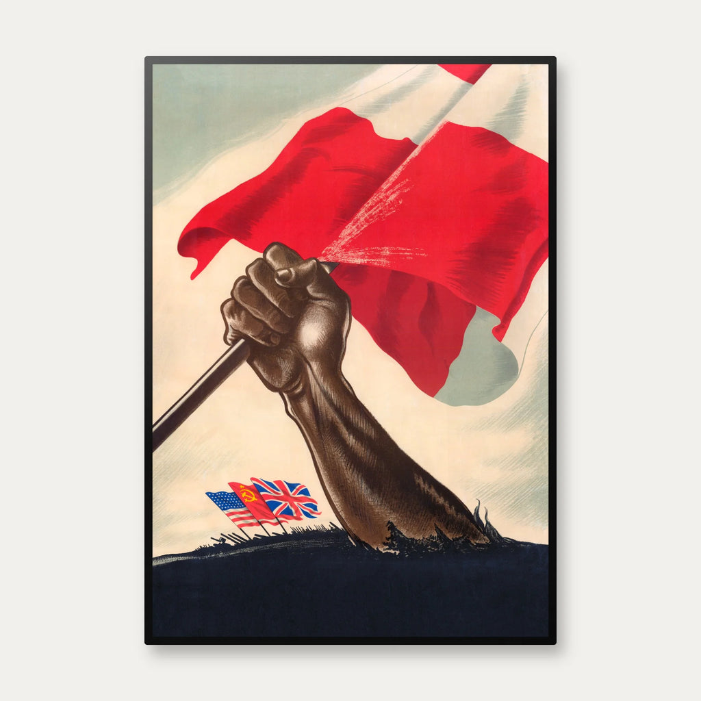 Danmark under Anden Verdenskrig - Propagandaplakat – billede 1