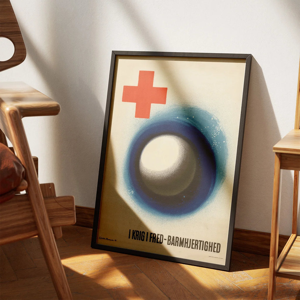 Dansk Røde Kors 1941 - I krig i Fred - Barmhjertighed plakat – billede 3