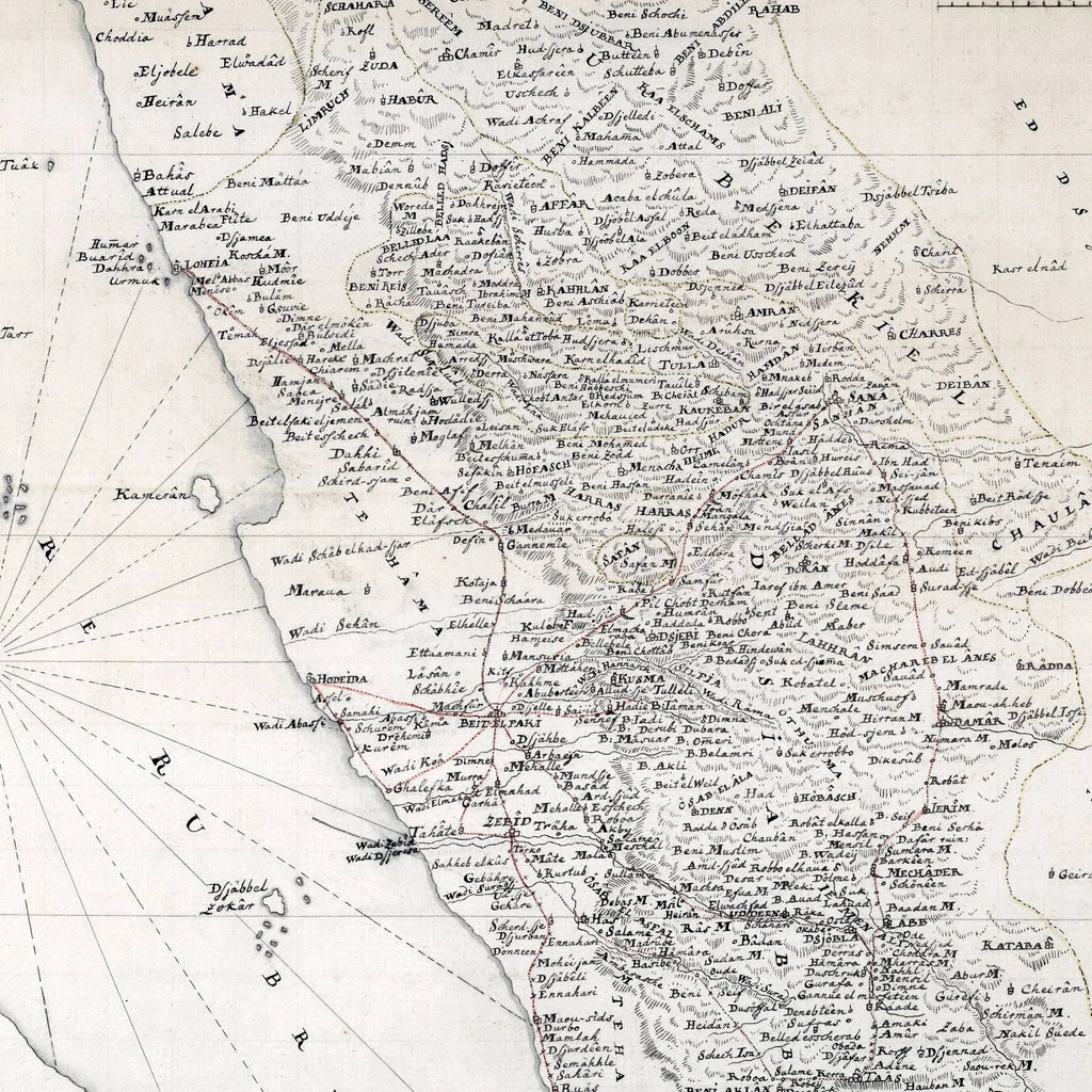 Yemen, Pars Regni Iemen 1767 - Kort – billede 4