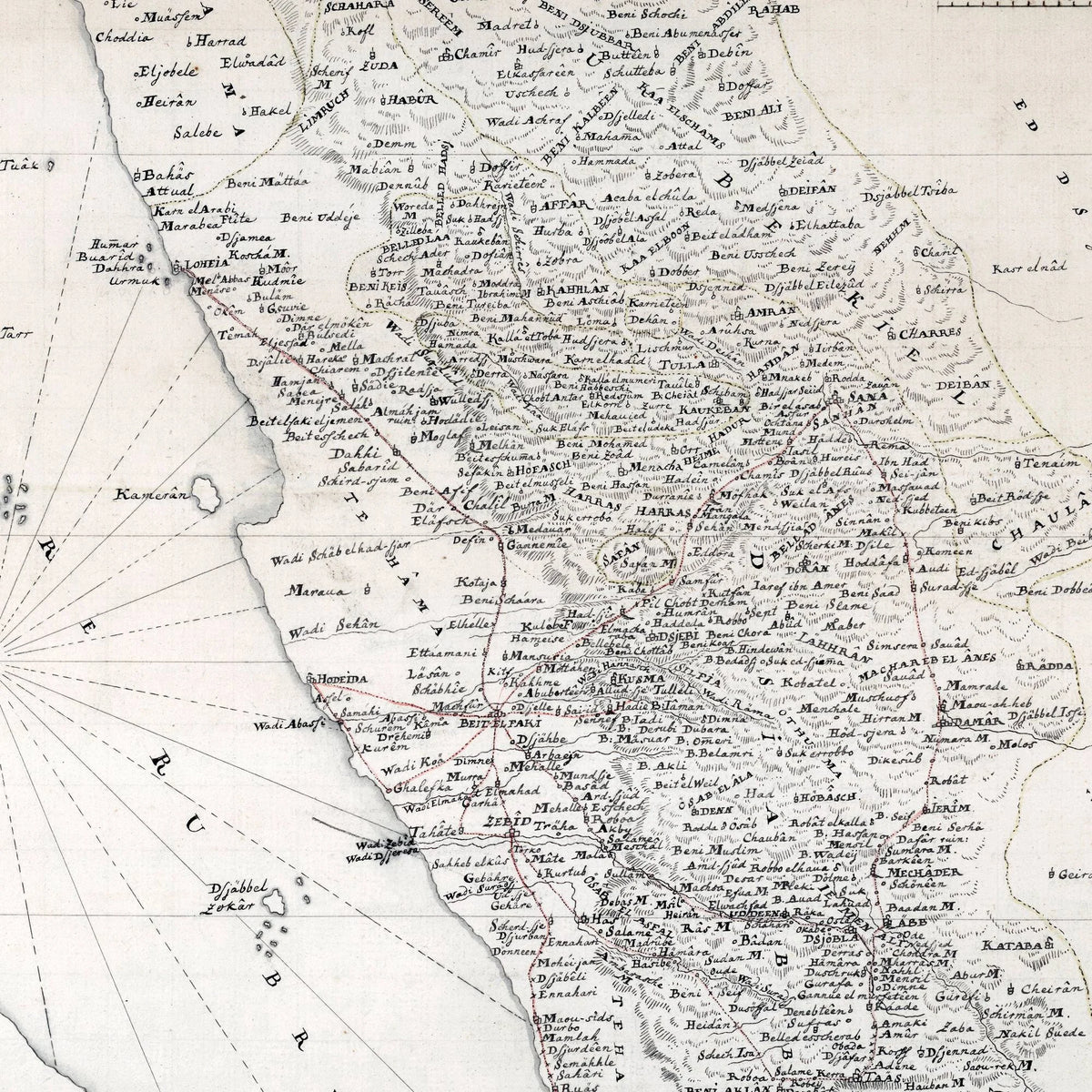 Yemen, Pars Regni Iemen 1767 - Kort – billede 4