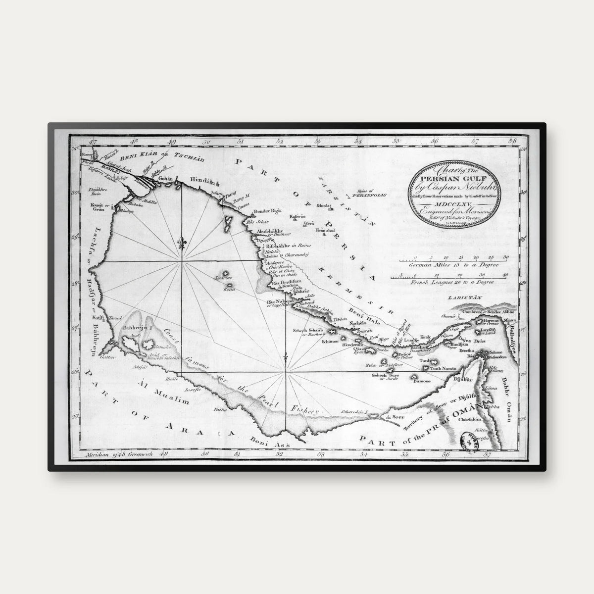 Persian Golf 1792 - Illustreret Kort – billede 1