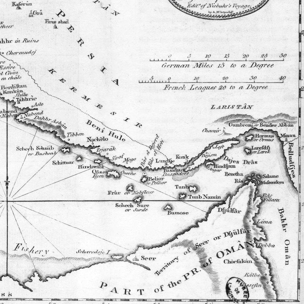 Persian Golf 1792 - Illustreret Kort – billede 4