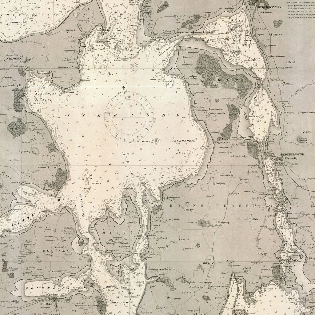 Kattegat og Isefjord 1890 - Historisk søkort – billede 4