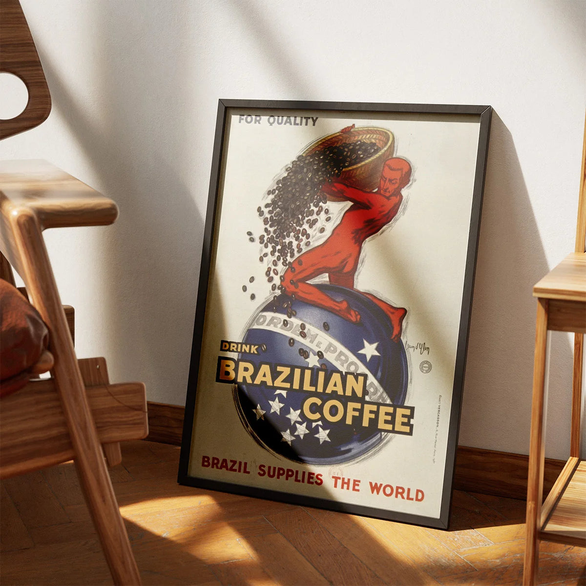 Brazilian Coffee 1931 - Vintage reklameplakat – billede 3