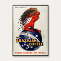 Brazilian Coffee 1931 - Vintage reklameplakat – billede 1