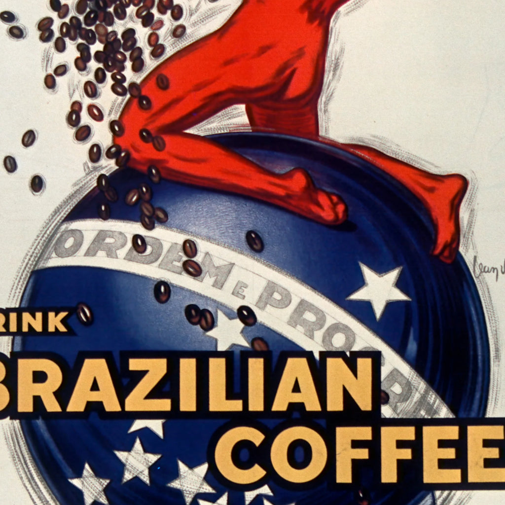 Brazilian Coffee 1931 - Vintage reklameplakat – billede 4