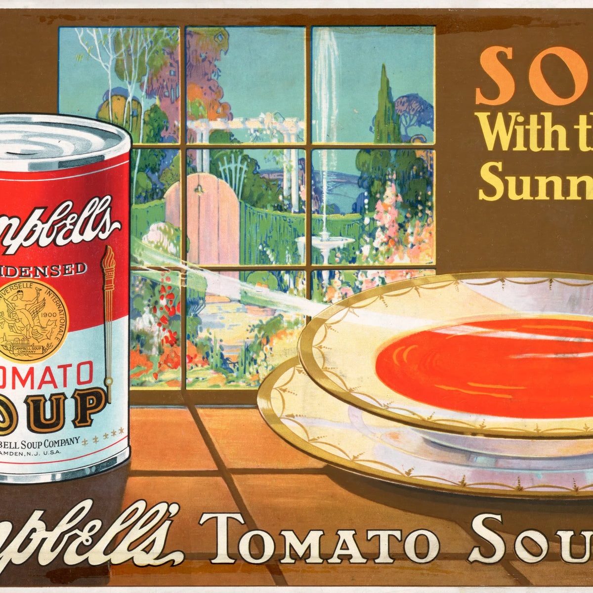 Campbell's Tomato Soup 1920 - Vintage reklameplakat - 94×50 cm – billede 4