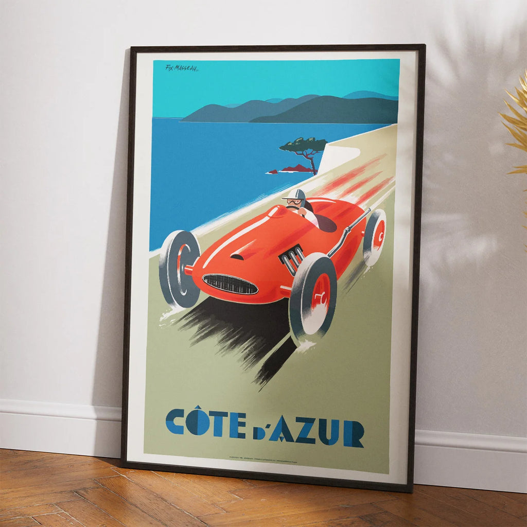 Côte d'Azur - Fransk Riviera - Vintage rejseplakat – billede 2