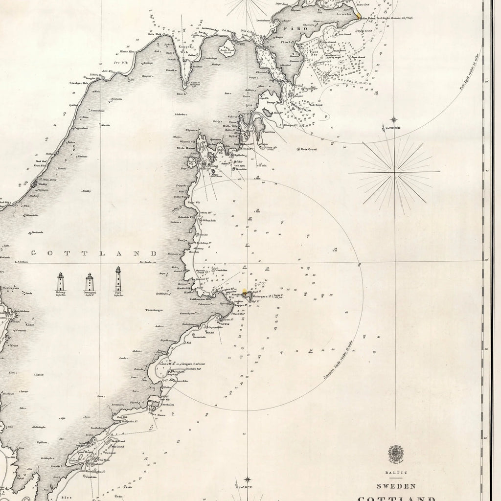 Gotland 1855 - Historisk søkort – billede 4
