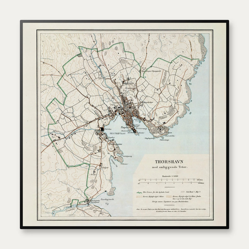 Thorshavn 1902 - Med omliggende Trøer – billede 1