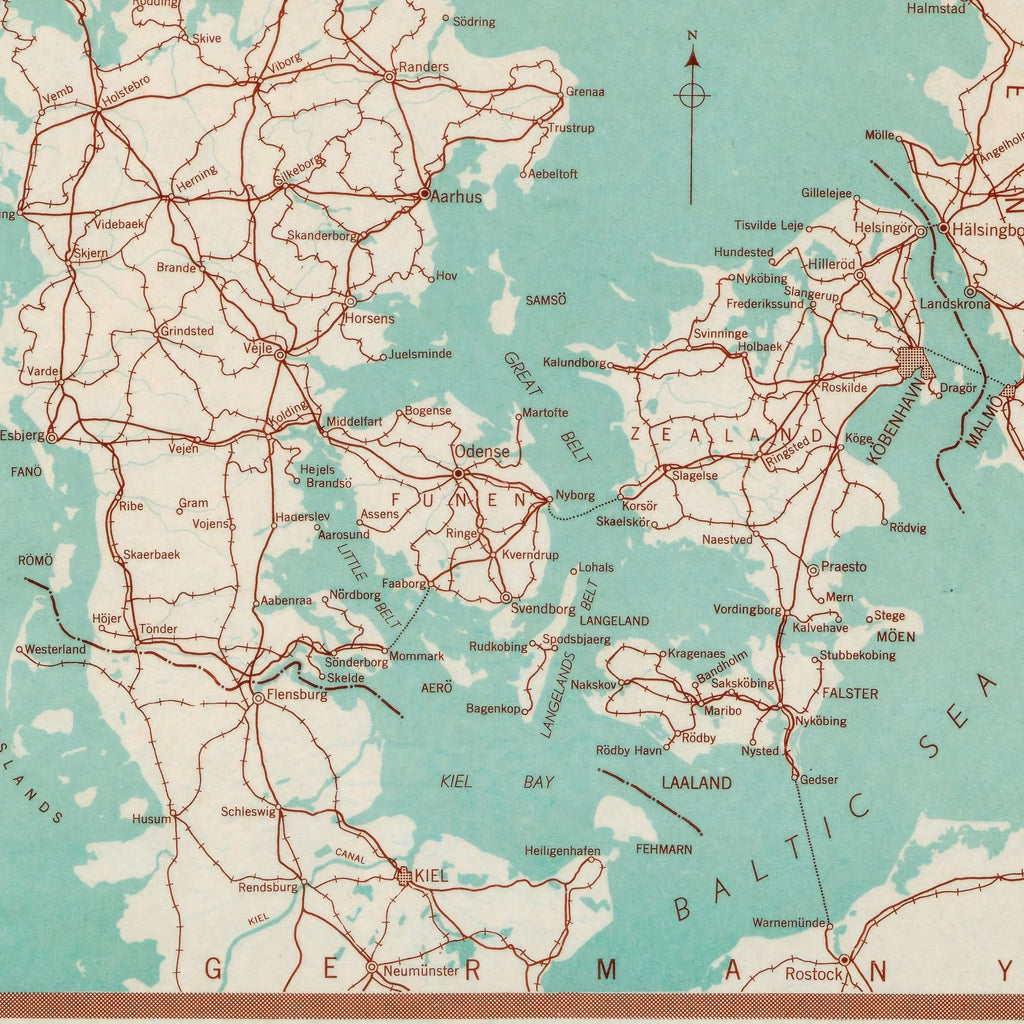 Danmark 1944 - Færger, Tog & Veje – billede 4