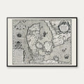 Historisk kort over Danmark 1610 - Daniae regni typus – billede 1
