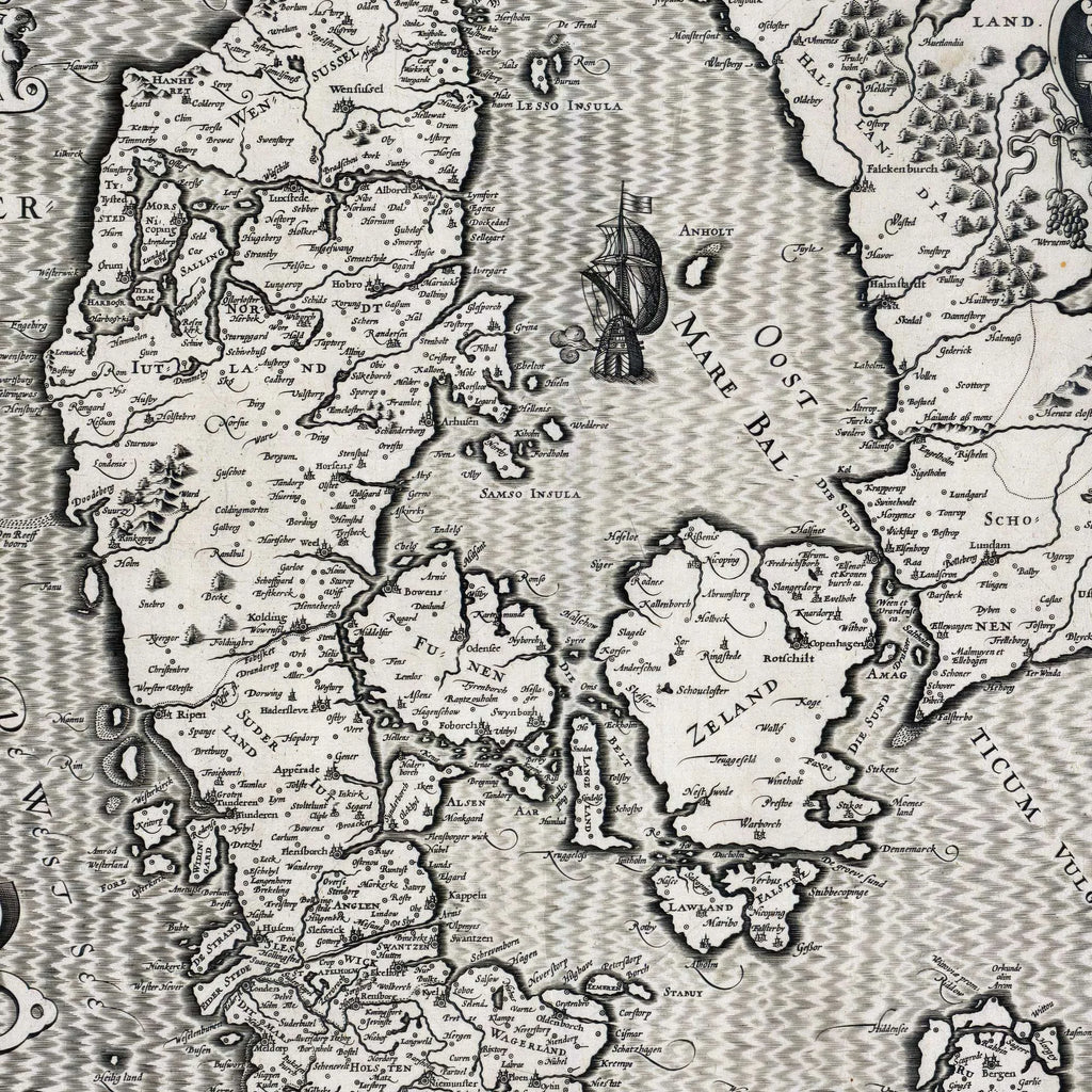 Historisk kort over Danmark 1610 - Daniae regni typus – billede 4
