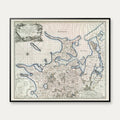 Nordvestlige Sjælland - Videnskabernes Selskab kort - 60×50 cm – billede 1