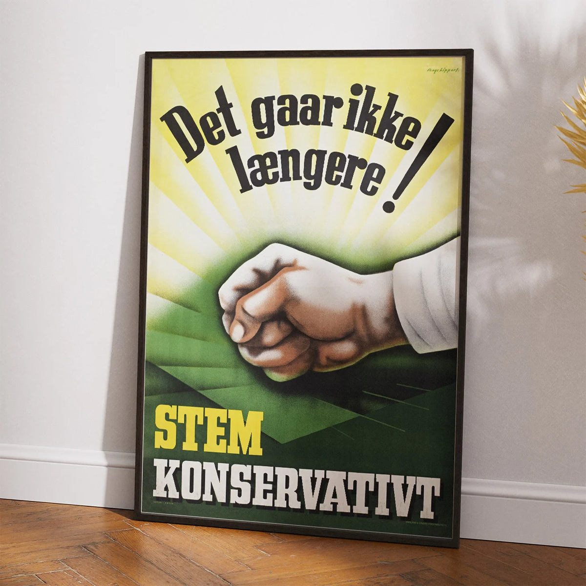 Det gaar ikke længere 1954 - Konservativ valgplakat – billede 2