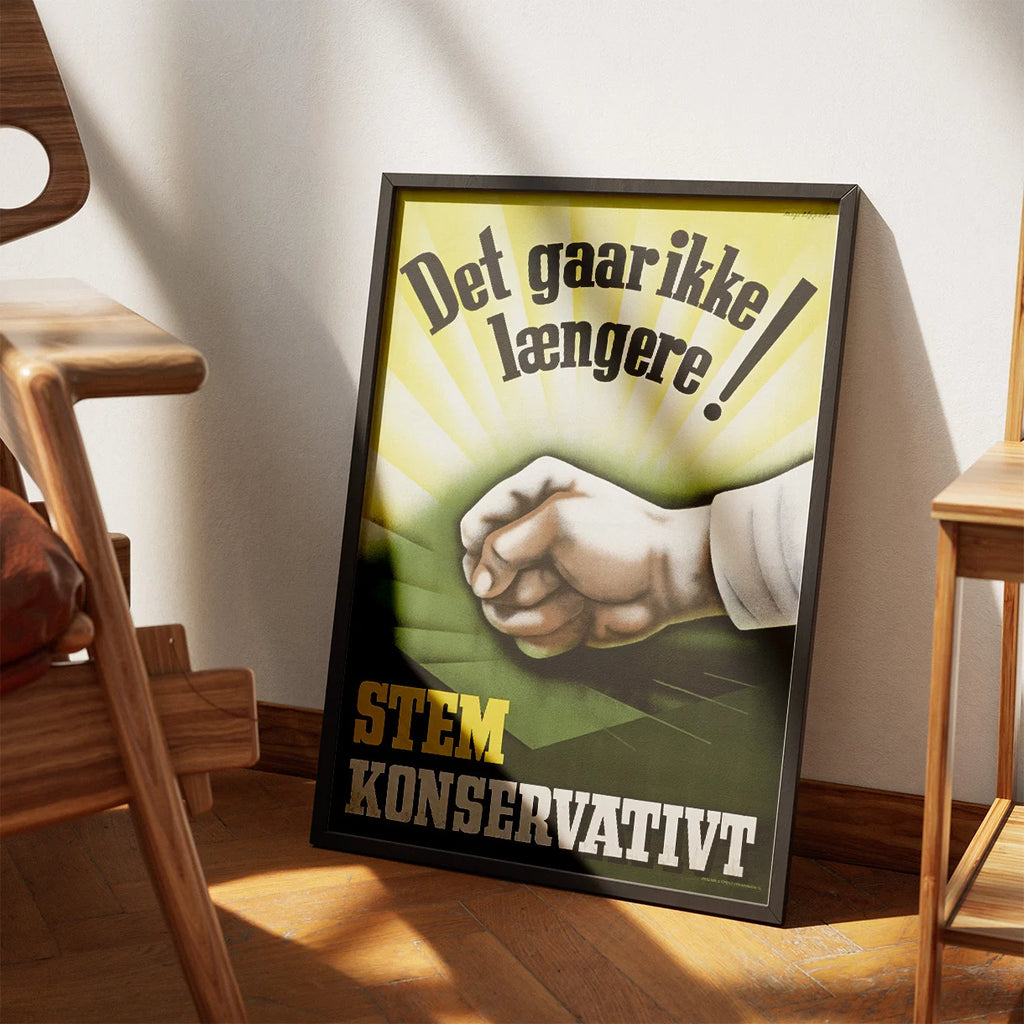 Det gaar ikke længere 1954 - Konservativ valgplakat – billede 3