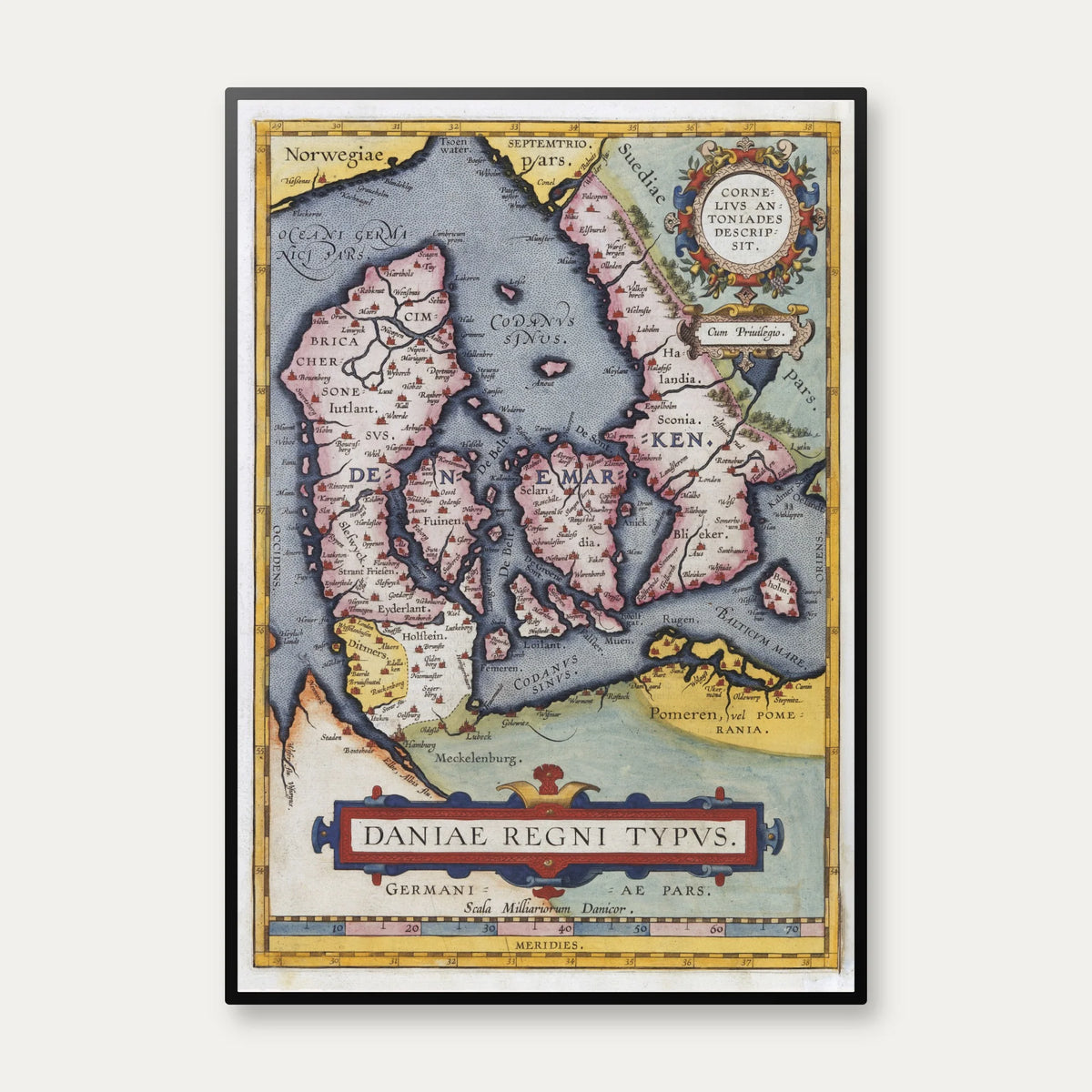Danmark 1612 - Daniae Regni Typus – billede 1