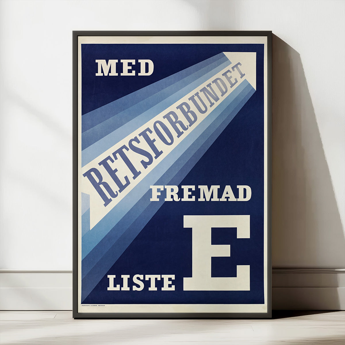 Valgforbundet - Liste E valgplakat